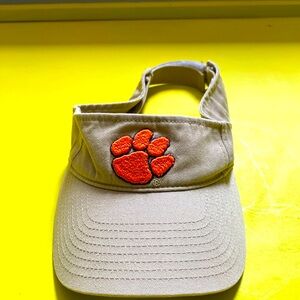 Clemson college paw print visor